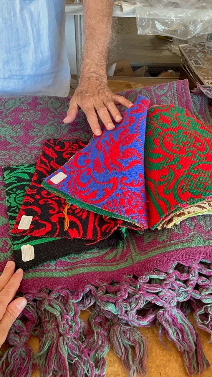 coperte merlino taranta peligna, coperte abruzzesi in quattro colori originali