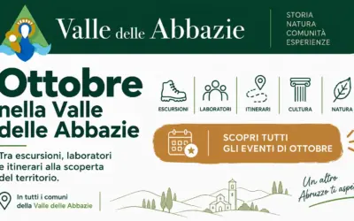 Ottobre nella Valle delle Abbazie: tra escursioni, laboratori e itinerari alla scoperta del territorio